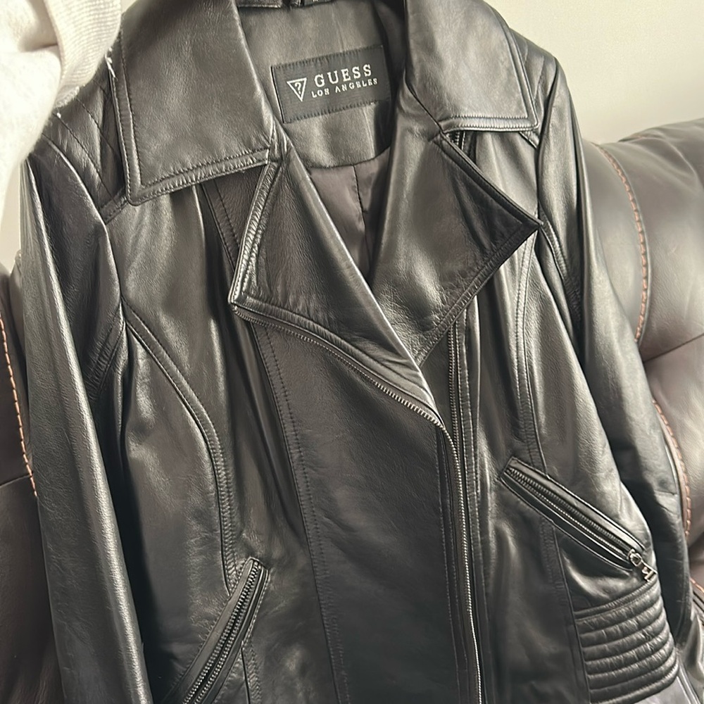 Guess Leather Jacket in M